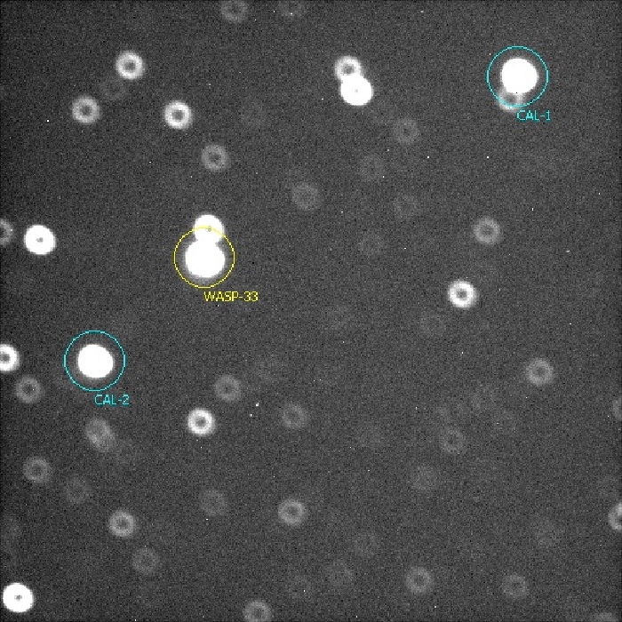 Chart - WASP-33, JD 2455906.35237