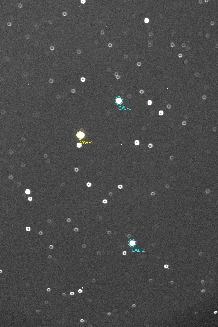 Chart - WASP-33, JD 2455928.26384