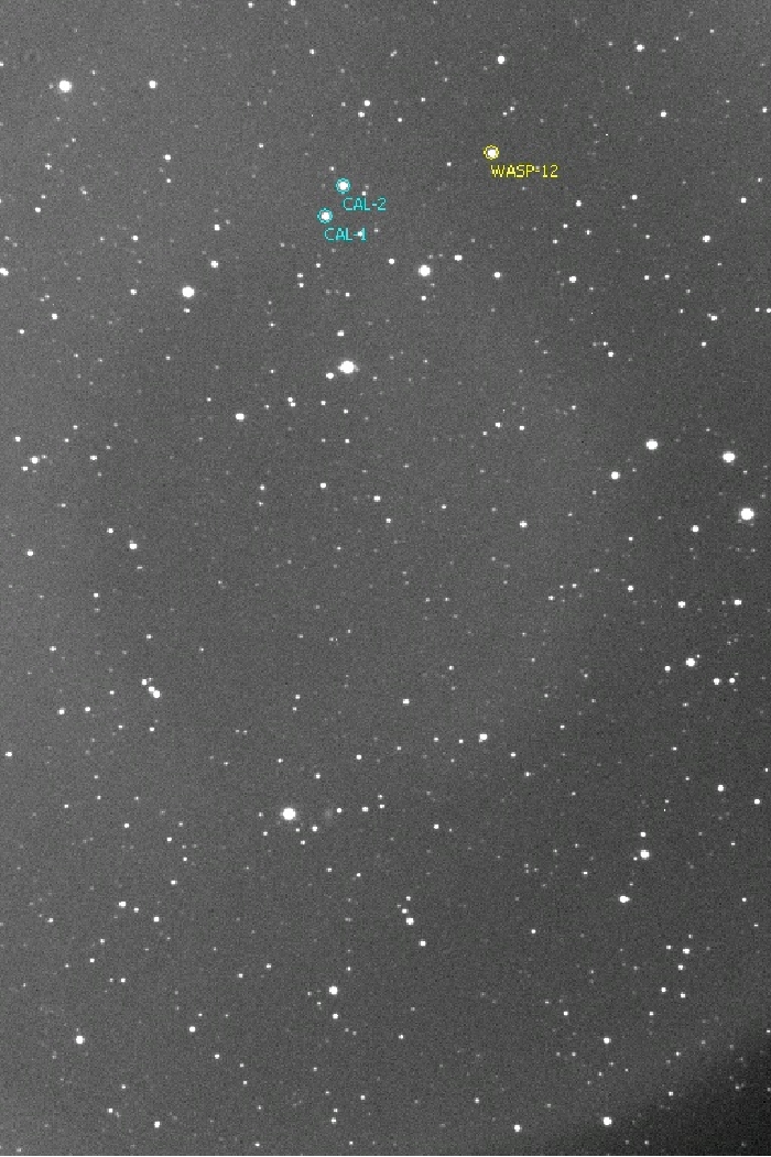 Chart - WASP-12, JD 2455936.33896