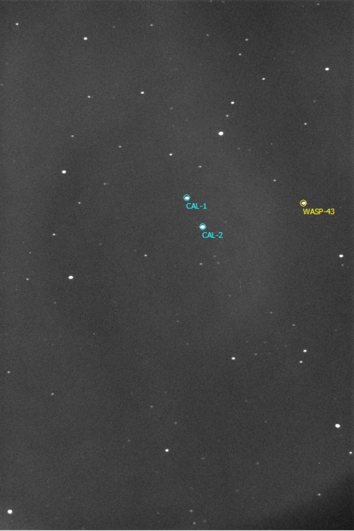 Chart - WASP-43, JD 2455939.51878