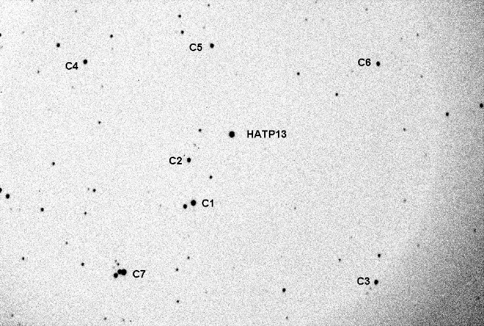 Chart - HAT-P-13, JD 2455934.60005