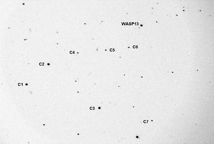 Chart - WASP-13, JD 2455997.64666