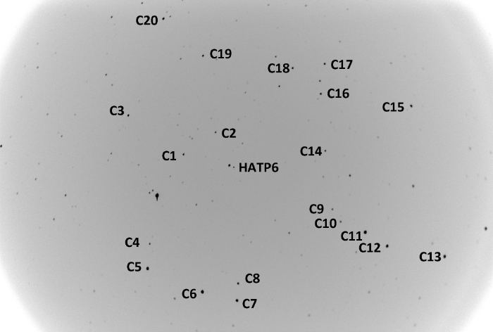 Chart - HAT-P-6, JD 2455950.52141
