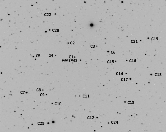 Chart - WASP-48, JD 2456159.74289