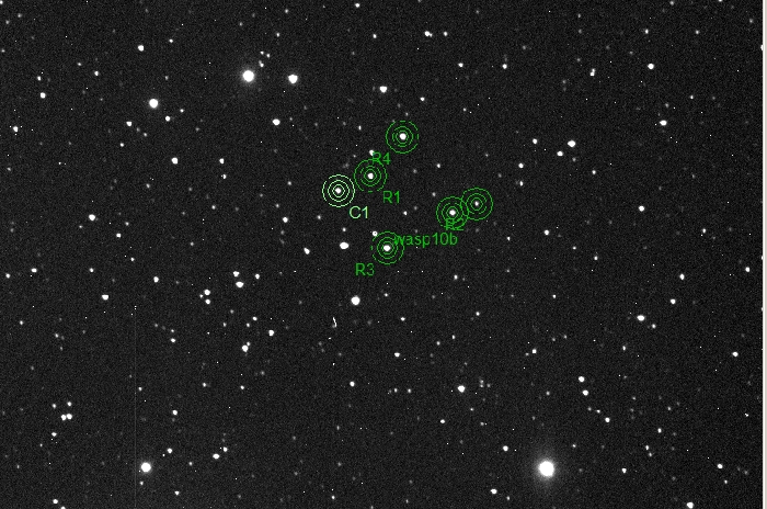 Chart - WASP-10, JD 2456179.40664