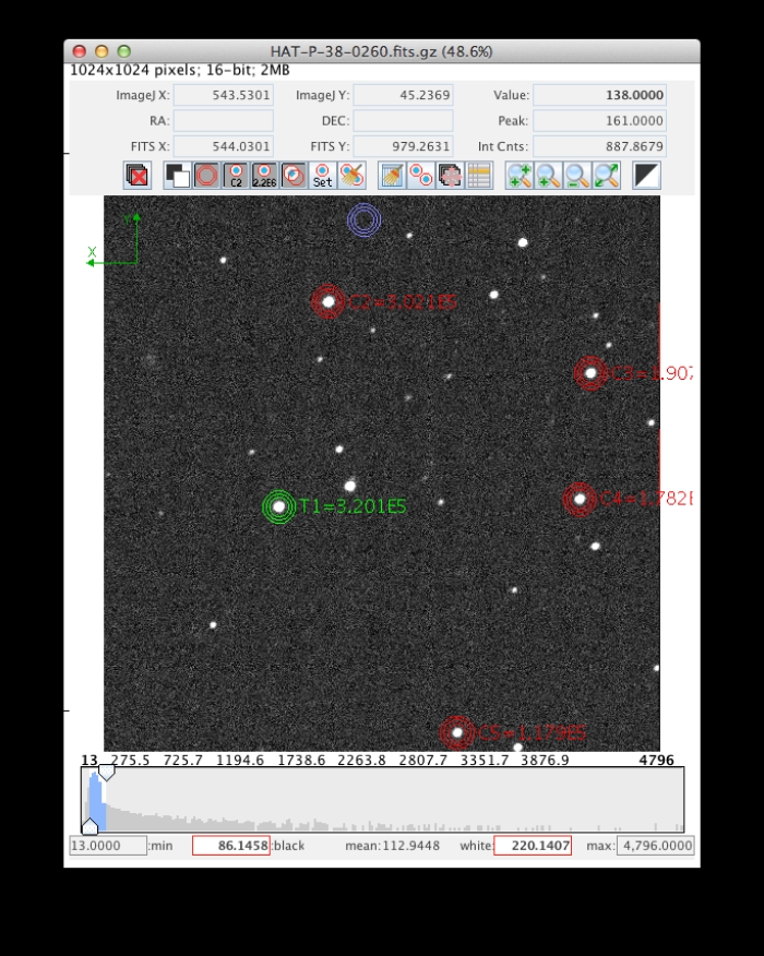 Chart - HAT-P-38, JD 2456215.72490