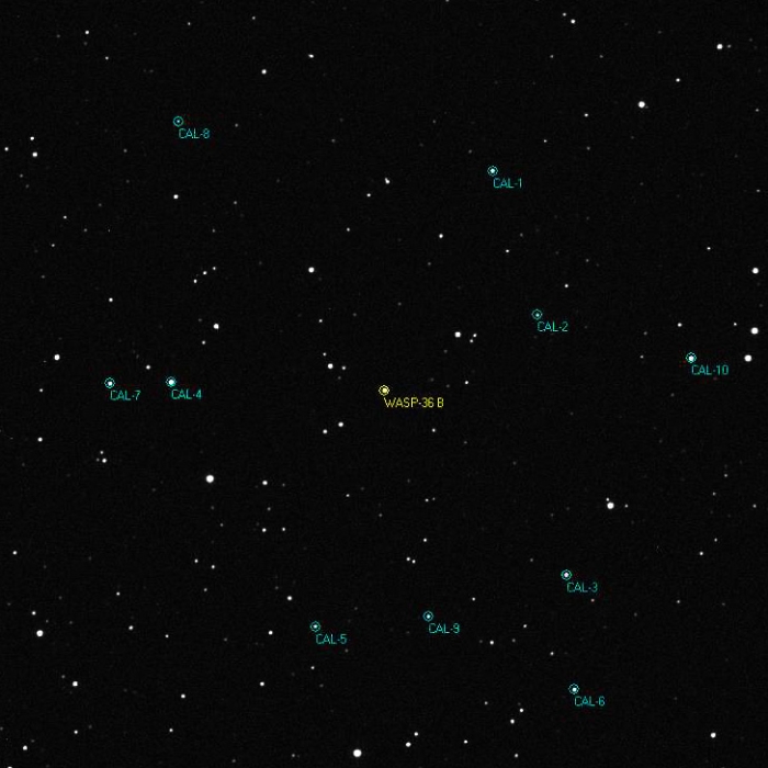 Chart - WASP-36, JD 2456329.25334