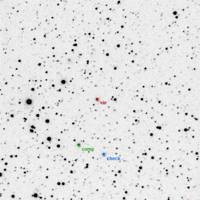 Chart - WASP-19, JD 2456334.78178