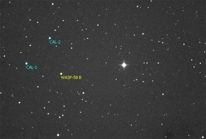 Chart - WASP-58, JD 2456528.44240