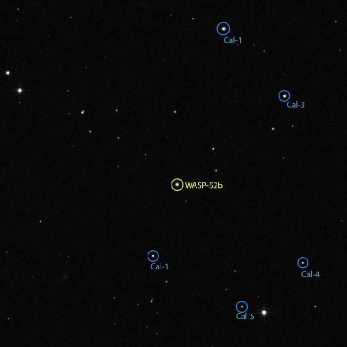 Chart - WASP-52, JD 2456537.29299