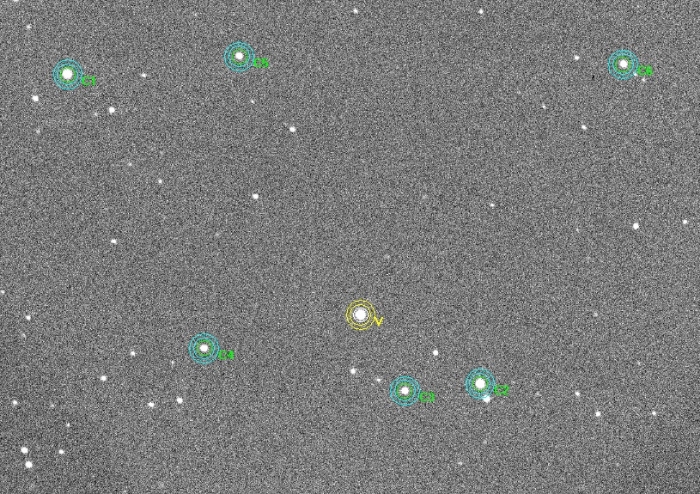 Chart - HAT-P-13, JD 2456593.74164