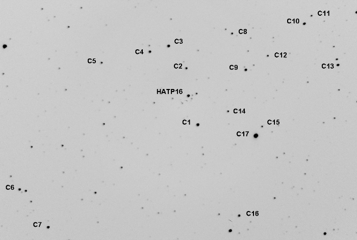 Chart - HAT-P-16, JD 2456598.58391