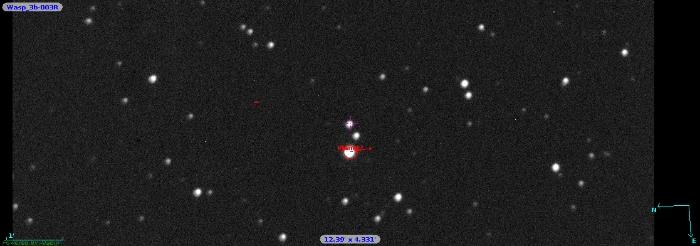 Chart - WASP-3, JD 2456537.25649