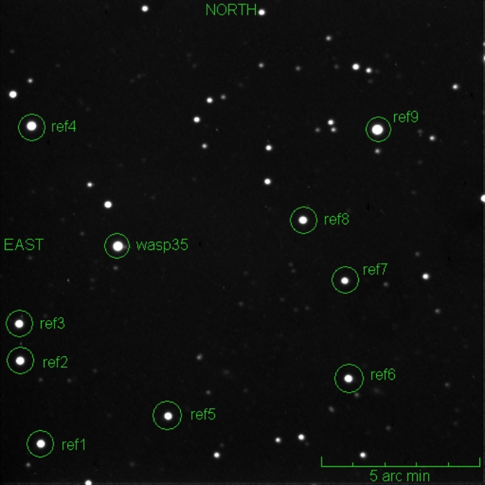 Chart - WASP-35, JD 2456625.33774