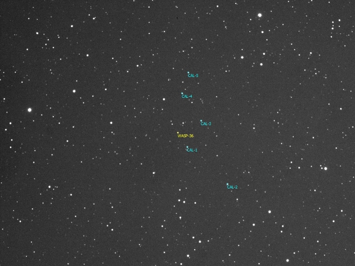 Chart - WASP-36, JD 2456724.29061