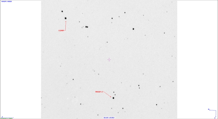 Chart - WASP-3, JD 2456838.28722