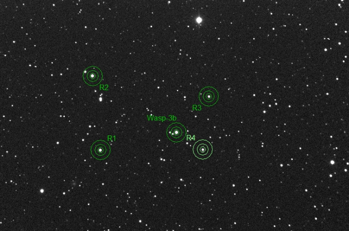 Chart - WASP-3, JD 2456886.34994
