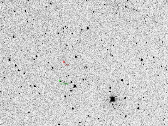 Chart - WASP-70A, JD 2456928.26818