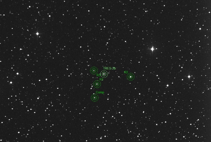 Chart - TrES-2, JD 2456927.28765