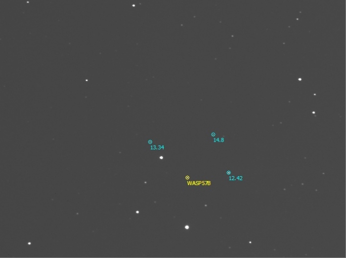 Chart - WASP-57, JD 2457114.52465