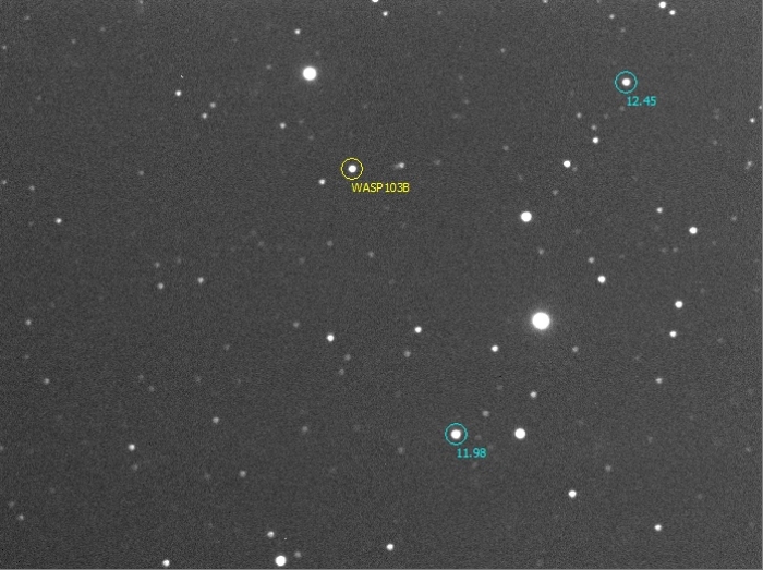 Chart - WASP-103, JD 2457117.52196