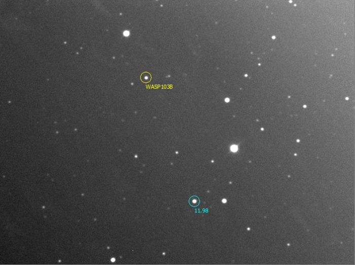 Chart - WASP-103, JD 2457118.50766