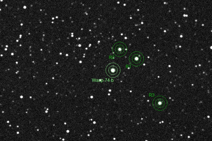 Chart - WASP-74, JD 2457214.42778