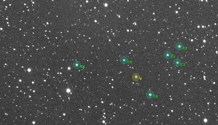 Chart - TrES-5, JD 2457248.55746