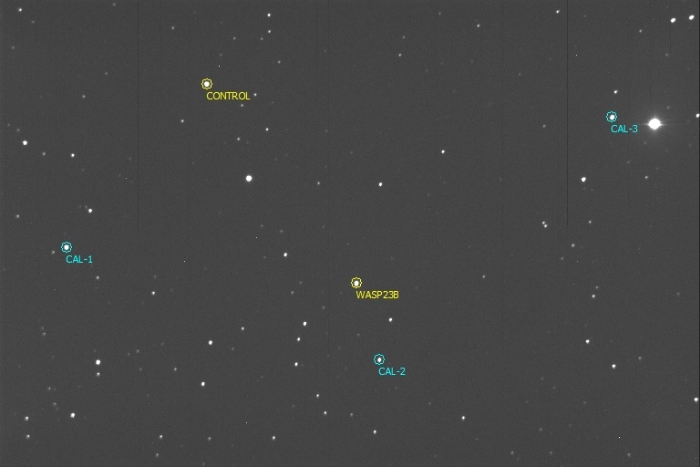 Chart - WASP-23, JD 2457410.62669