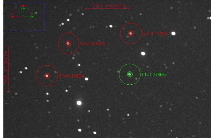 Chart - WASP-103, JD 2457516.49602