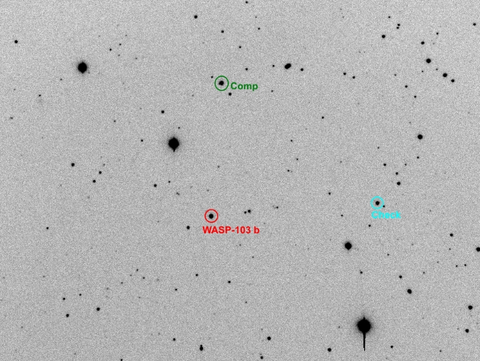 Chart - WASP-103, JD 2457530.36776