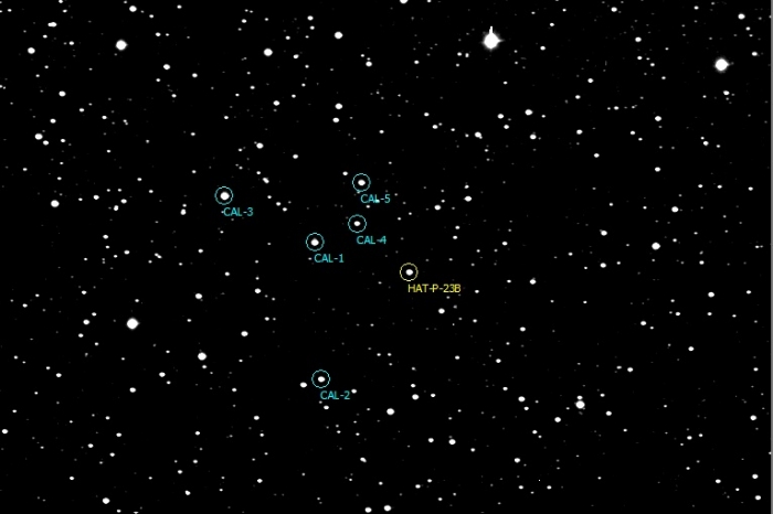 Chart - HAT-P-23, JD 2457571.43905