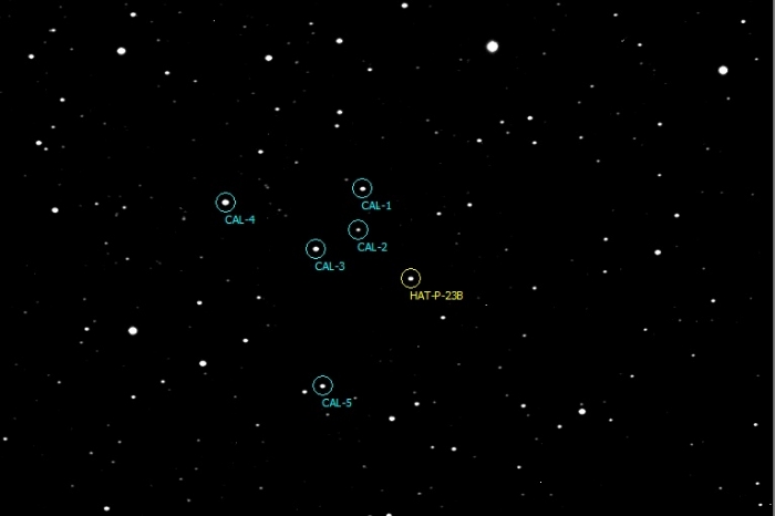 Chart - HAT-P-23, JD 2457582.38899