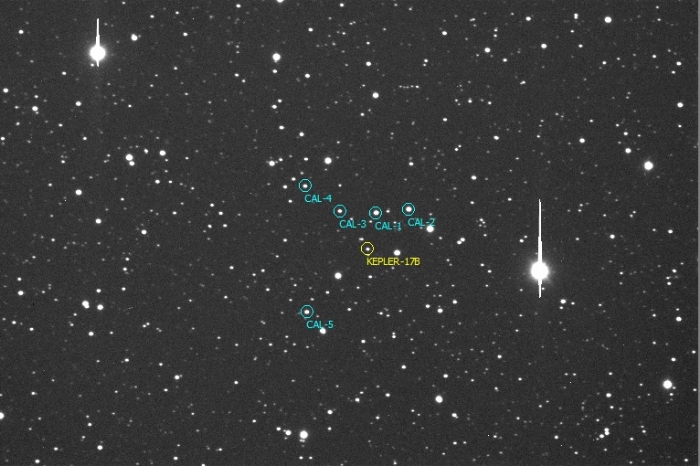 Chart - Kepler-17, JD 2457601.35591