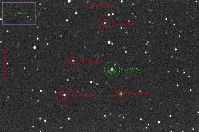 Chart - WASP-1, JD 2457692.34333