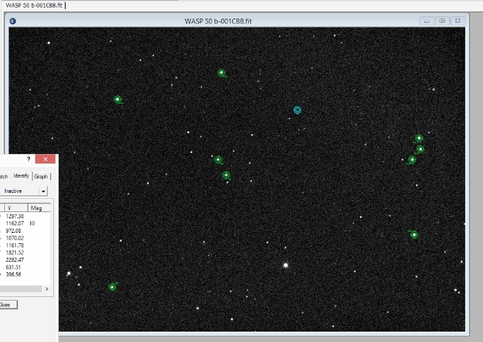 Chart - WASP-50, JD 2457750.21662