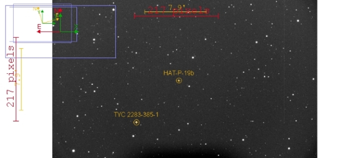 Chart - HAT-P-19, JD 2457733.21700