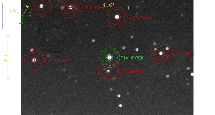 Chart - WASP-79, JD 2457764.54272