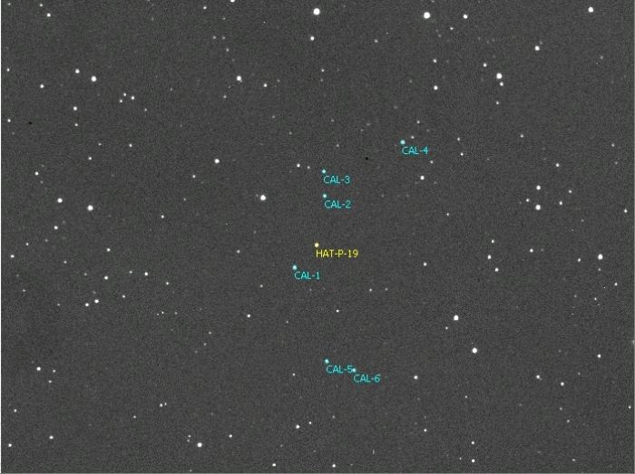 Chart - HAT-P-19, JD 2457765.23484
