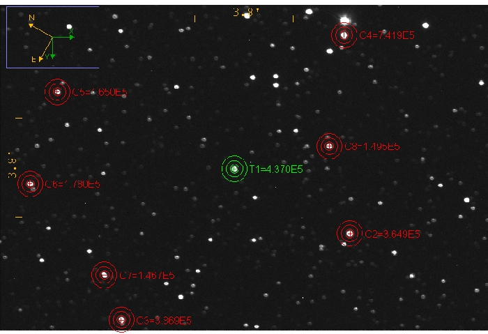 Chart - WASP-17, JD 2457812.67390