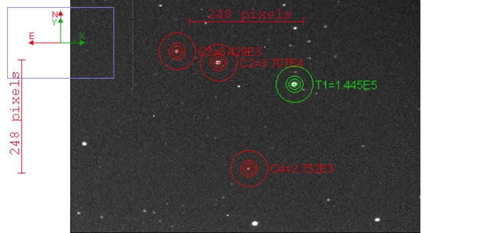 Chart - KELT-4A, JD 2457873.34666