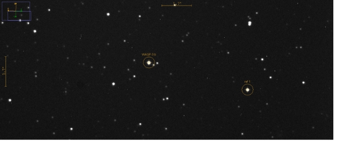 Chart - WASP-3, JD 2457898.36900