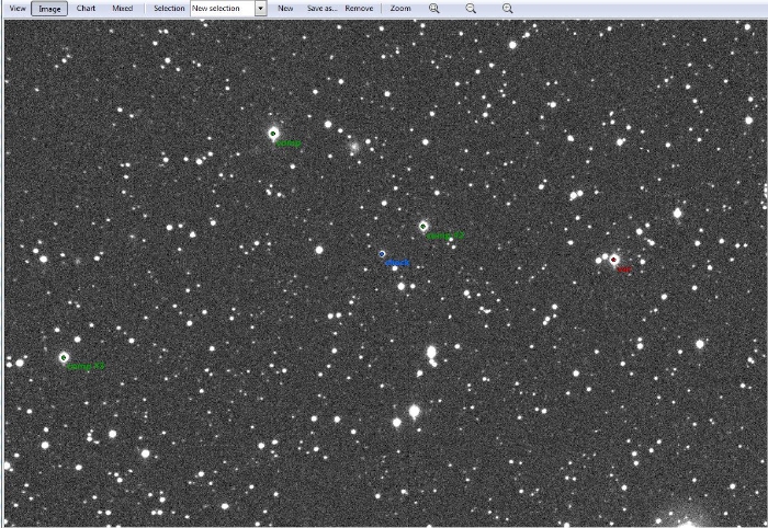 Chart - WASP-3, JD 2457922.39590