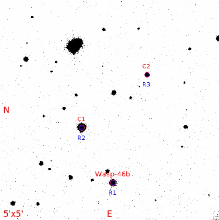 Chart - WASP-46, JD 2457992.68264