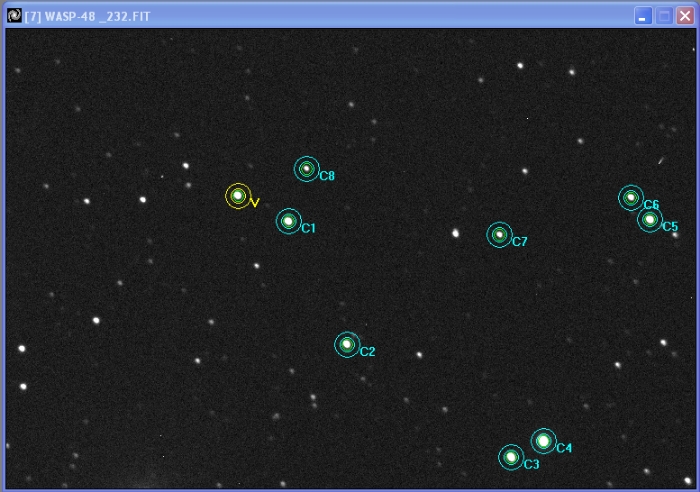 Chart - WASP-48, JD 2458009.63935