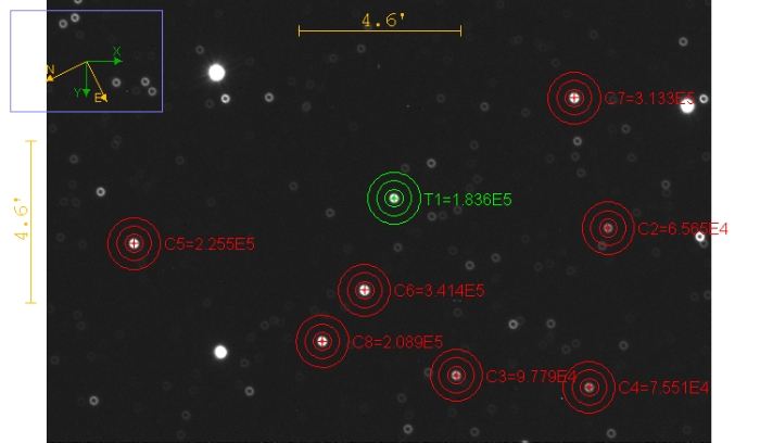 Chart - WASP-23, JD 2458037.78859