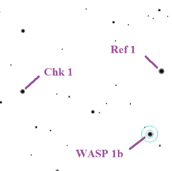 Chart - WASP-1, JD 2458032.51274