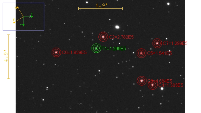 Chart - WASP-46, JD 2458045.57191