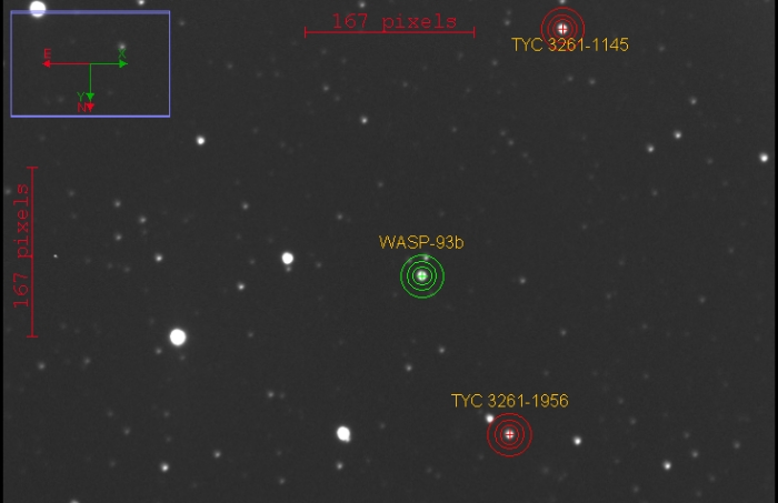 Chart - WASP-93, JD 2458060.61337