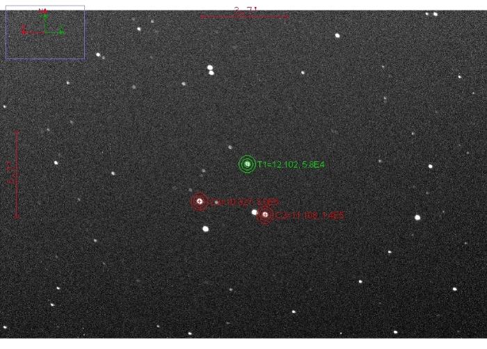 Chart - WASP-28, JD 2458068.53100